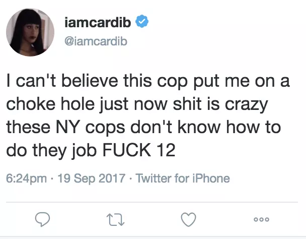 @iamcardib via Twitter