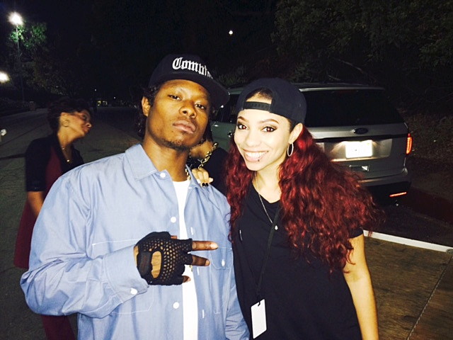 ... Eazy-E in Straight Outta Compton , with Eazyâ€™s daughter E.B. Wright
