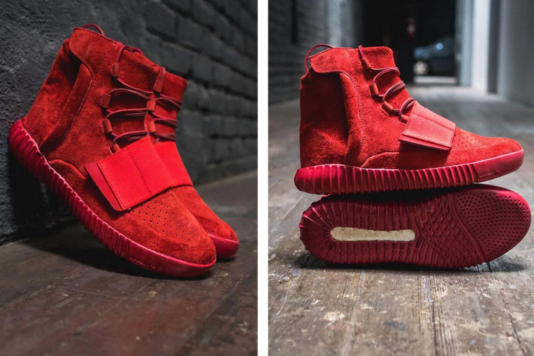 The Shoe Surgeon Made a Red October Adidas Yeezy Boost 750 - XXL