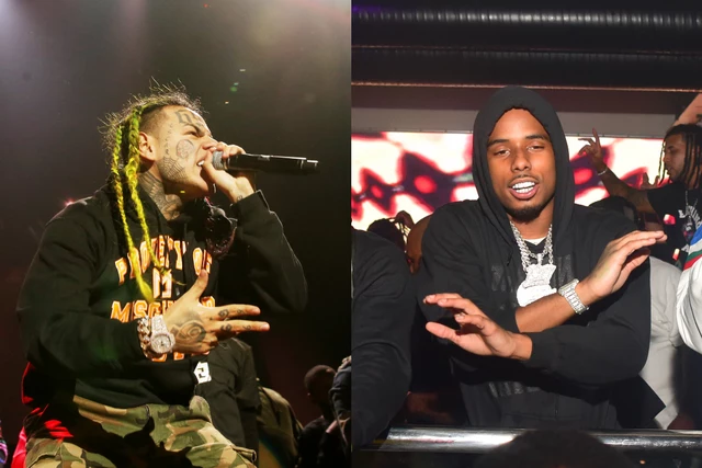 6ix9ine Clowned for Yelling Pooh Shiesty Lyrics at Meek Mill During Confrontation