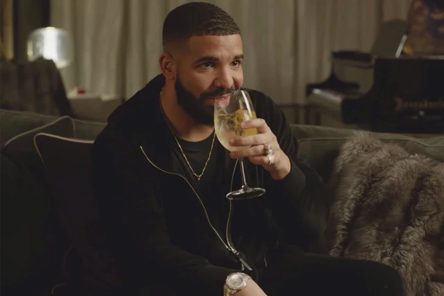 Drake's Best Part of His 'Fit Isn't a Diamond Chain, It's a Wine Glass