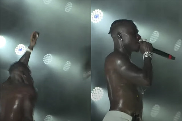 Someone Throws a Shoe at DaBaby During Concert, Baby Calls It a Busted 