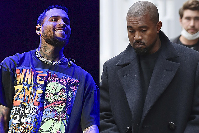 Chris Brown Clowns Kanye West's New Haircut