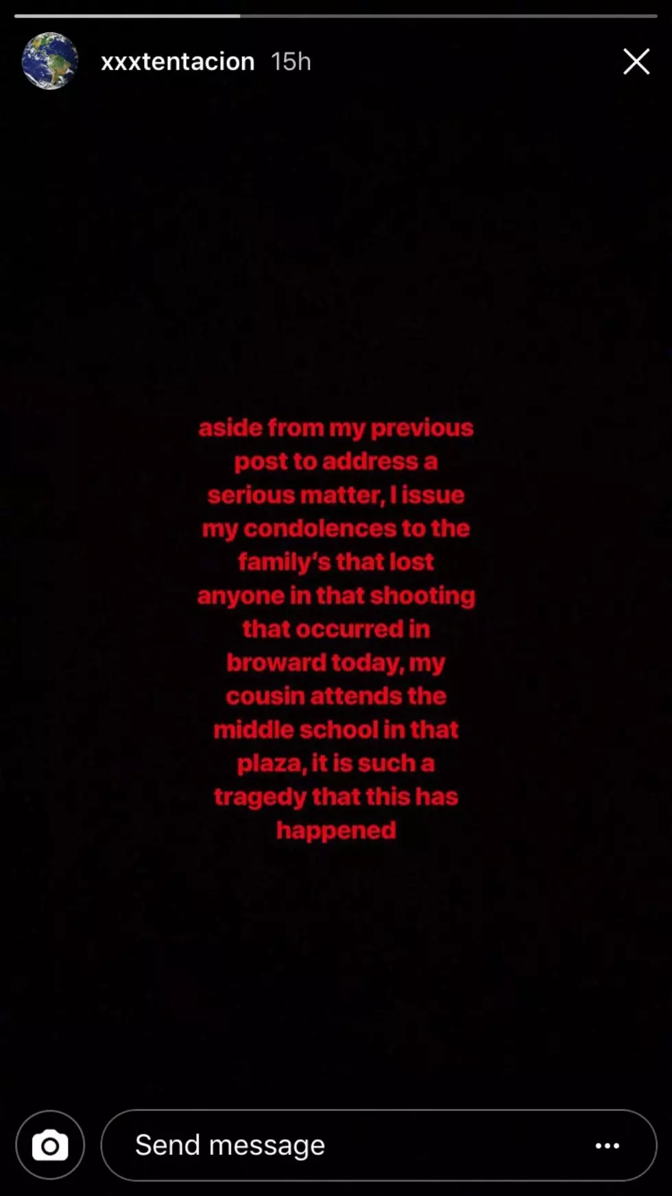 XXXTentacion via Instagram