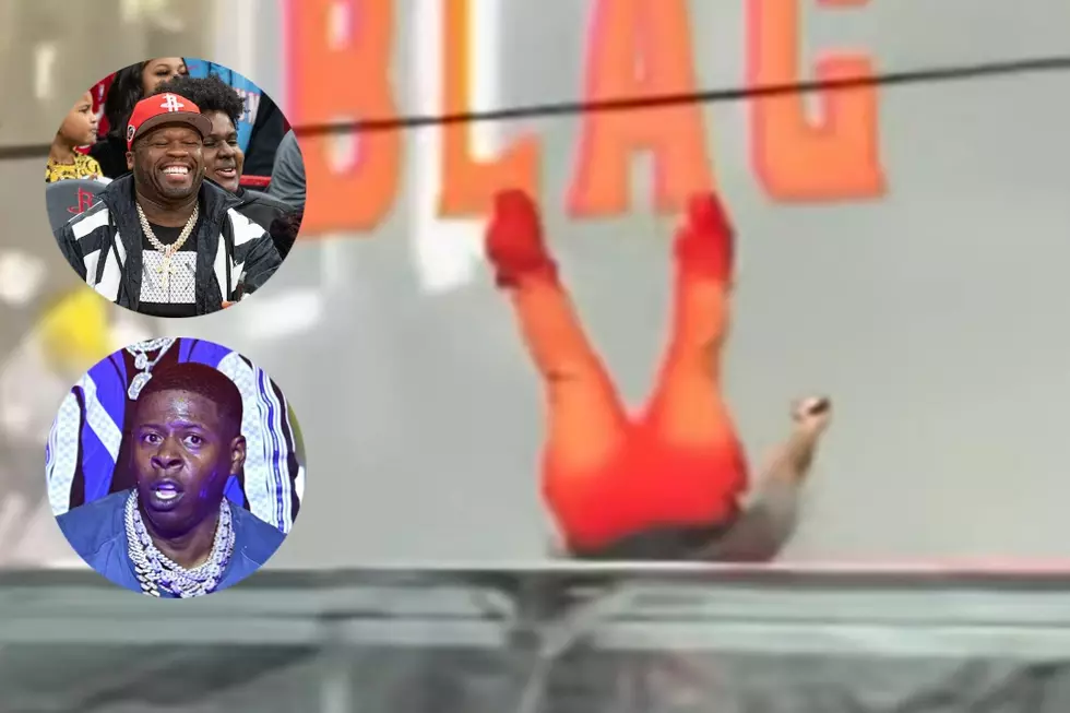 50 Cent Gives Surprising Reaction to Video of Blac Youngsta Falling on Stage